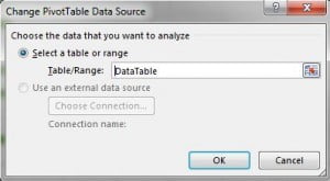 Change Data Source